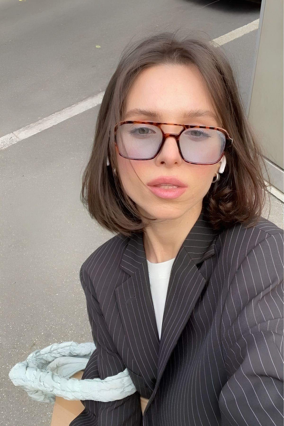 MACERATİ Unisex Leopar Vintage Kemik Güneş Gözlüğü - Görsel 2