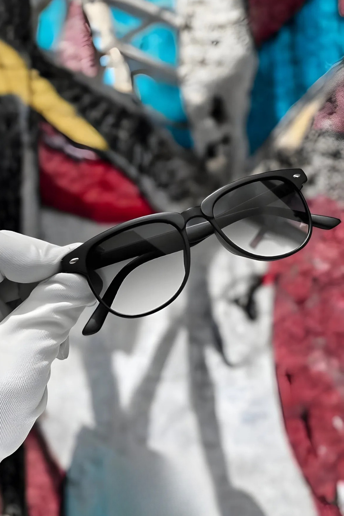 MACERATİ Pros Unisex Siyah Oval Çerçeve Polarize Cam Güneş Gözlüğü - Görsel 2