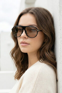 Kapin Slate Damla Retro Pilot Unisex Güneş Gözlüğü - Nude Cam