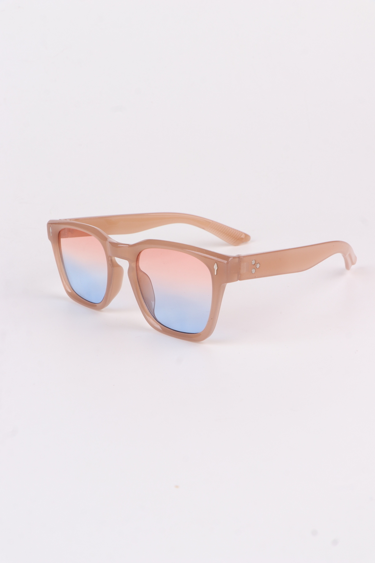 Eyesofia Swan Unisex Lüx Mavi Pembe Cam Nude Güneş Gözlüğü - Görsel 3