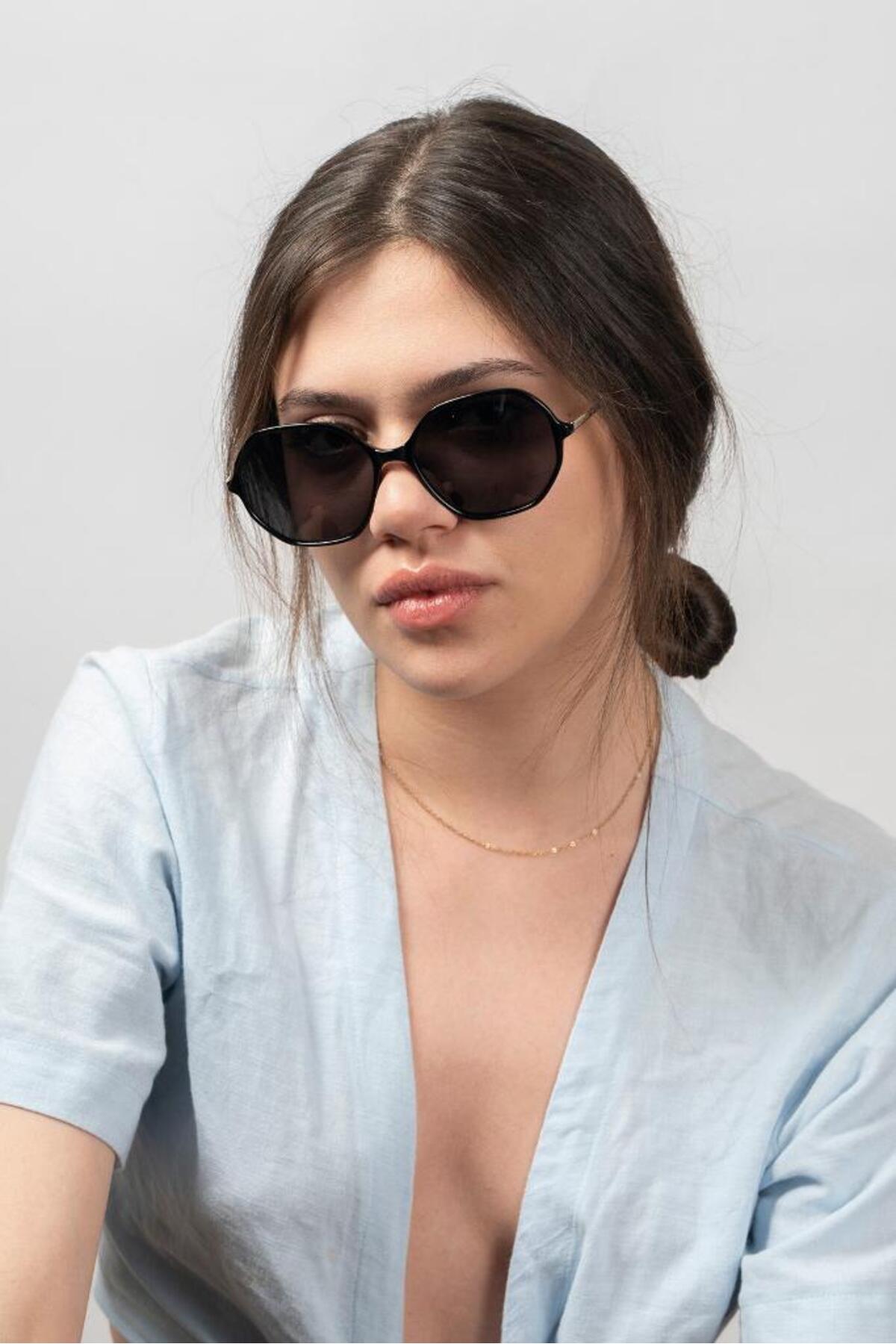 Daniel Klein Dk4251col01 Ultra Viole Korumalı Siyah Kadın Güneş Gözlüğü - Görsel 2