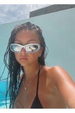 Goldmine Premium Y2k Güneş Gözlüğü Silver - Aynalı