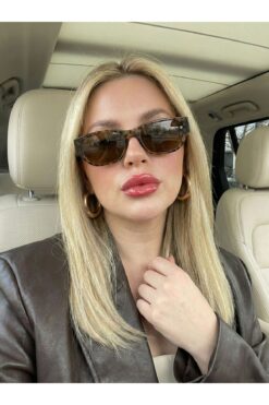 Goldmine Kadın Voggio Güneş Gözlüğü UV400 Leopar Kahverengi