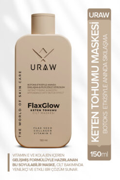 Uraw Sıkılaştırıcı ve Arındırıcı Soyulabilir Cilt Bakım Maskesi | Keten Tohumlu Maske