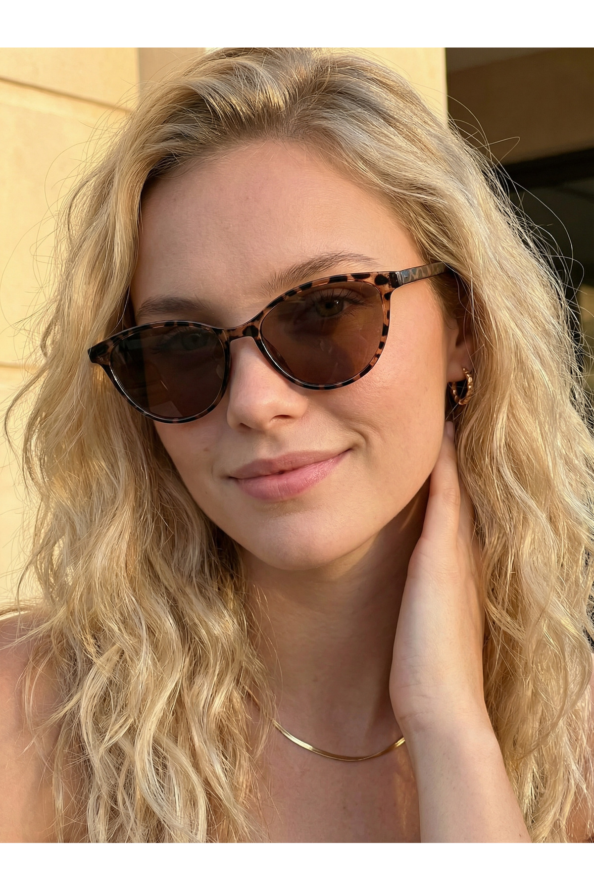 funeyes Tokyo Cat Eye Leopar 49 Ekartman Güneş Gözlüğü Kadın Erkek Hafif Çekik Küçük Gözlük