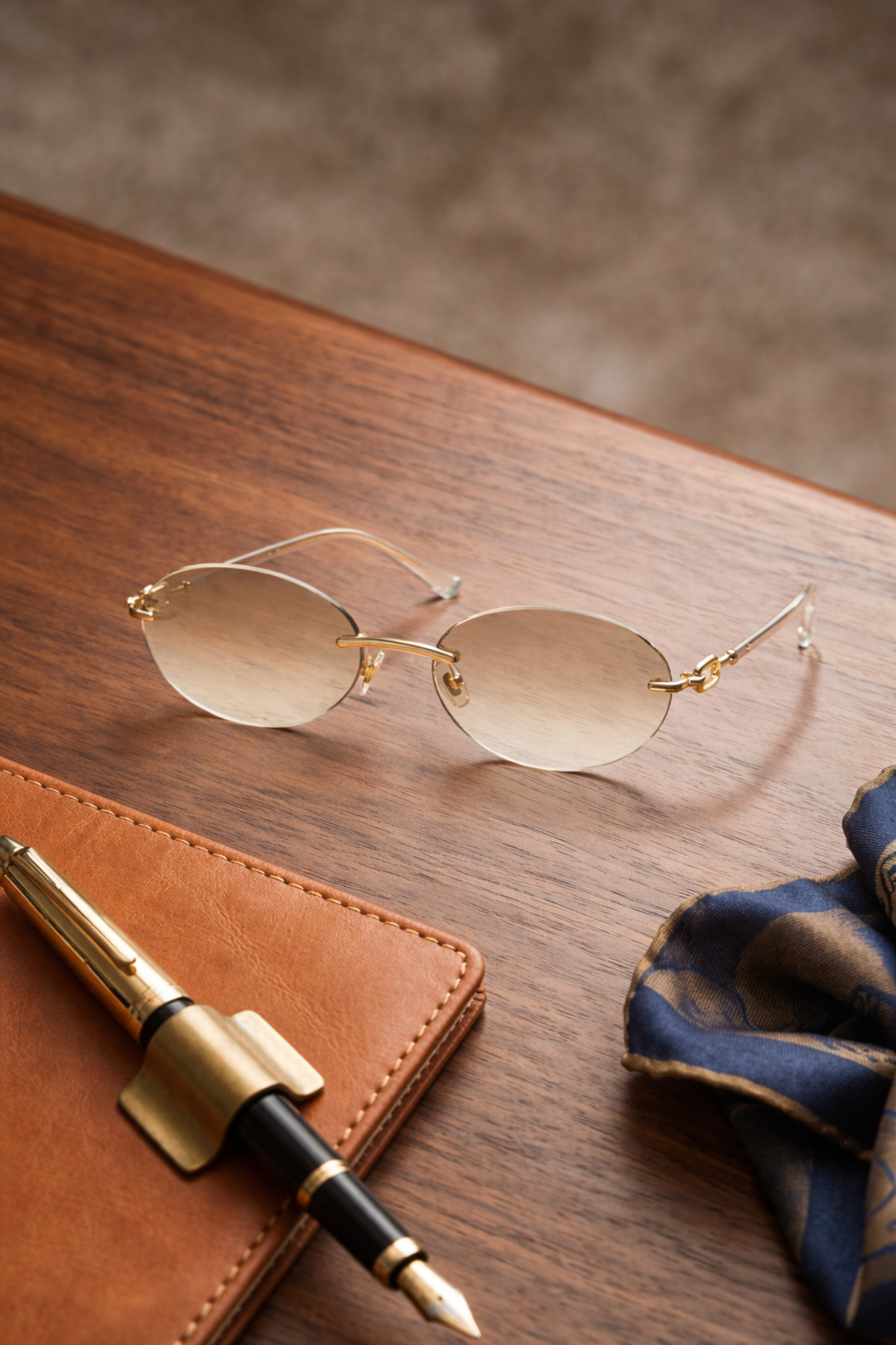 PİYESBOUTİQUE Unisex Kadın Erkek Uv400 Korumalı Oval Yuvarlak Kılıf Ve Silme Bezi Hediyeli Güneş Gözlüğü - Görsel 3