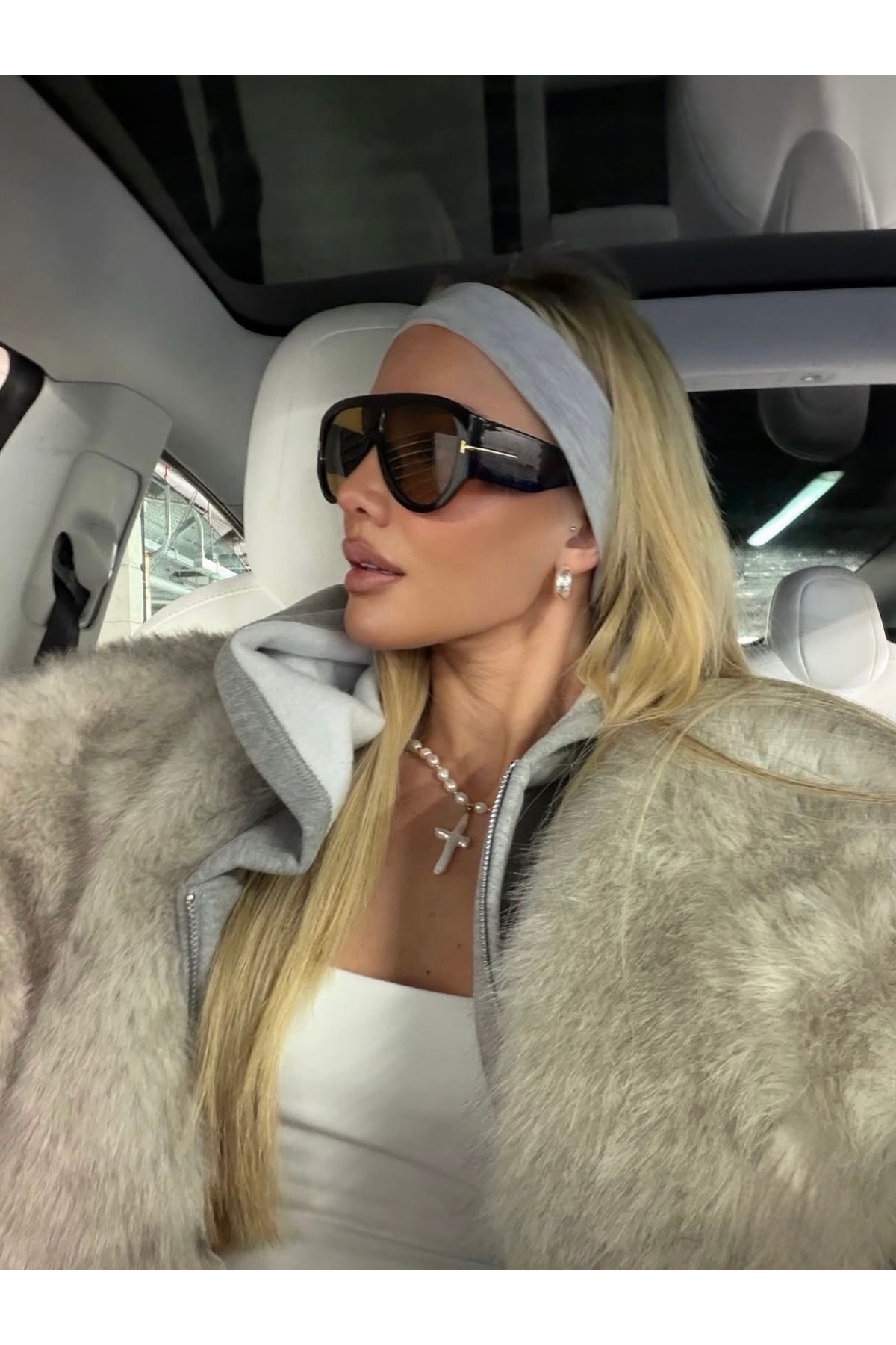 Goldmine Unisex Tommy Güneş Gözlüğü UV400 Siyah Sarı - Görsel 2