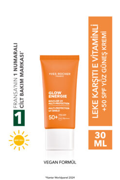 Yves Rocher Leke Karışıtı 50 Spf Yüz Güneş Kremi- E Vitamin- Işıtı Veren Antioksidan Kompleks Glow Energie 30ML