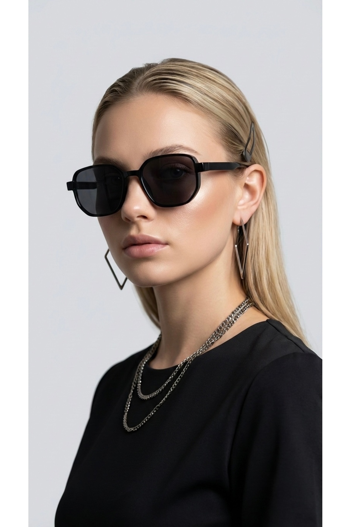 JULIANO Fallon Black-Black Güneş Gözlüğü - Görsel 3