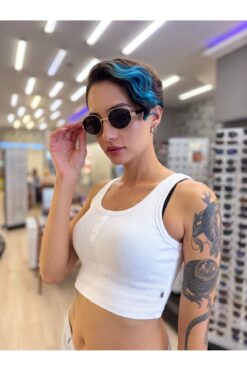 Olivier Philippe Via Gold/Black 55 Polarize Güneş Gözlüğü