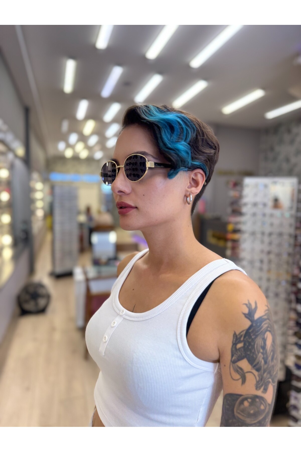 Olivier Philippe Via Gold/Black 55 Polarize Güneş Gözlüğü - Görsel 2