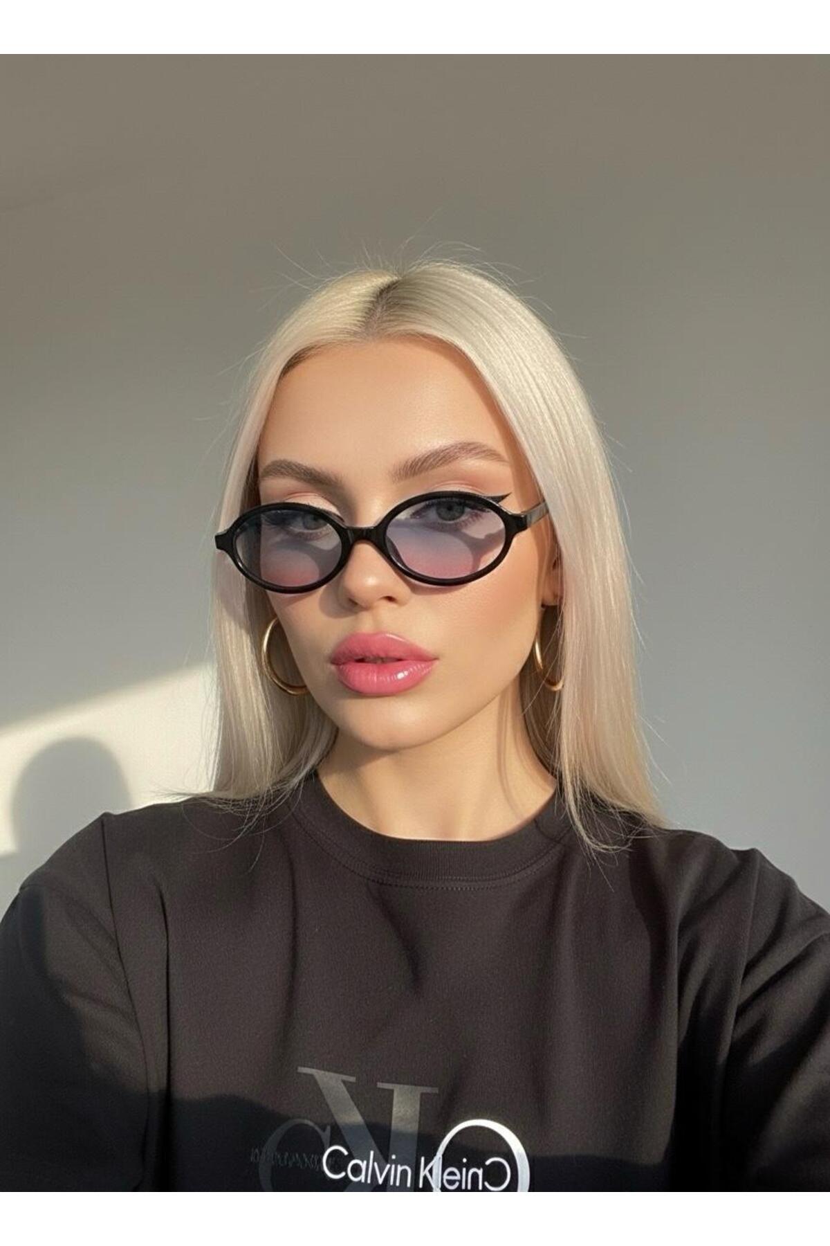 Goldmine Kadın Mila Güneş Gözlüğü Siyah - Mavi Pembe - Görsel 3