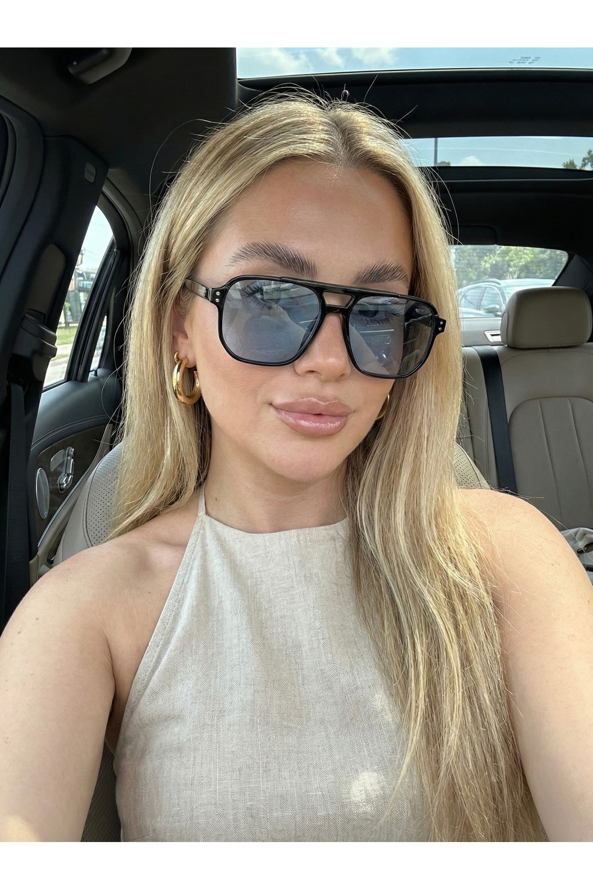 Goldmine Unisex Precious Güneş Gözlüğü Siyaha Mavi - Görsel 2