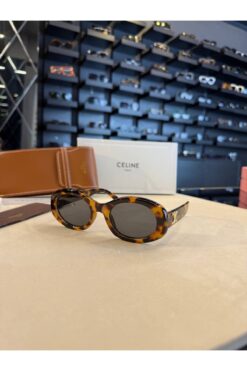 Bubbleatelier Leopar mix kemik güneş gözlüğü