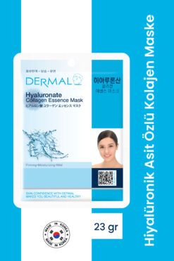 Dermal Sıkılaştırıcı, Nemlendirici, Yumuşatıcı Hiyalüronik Asit Kolajen Maske 23 GR