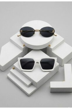 Nilu Moda NEW MODEL KADIN POPÜLER 2'Lİ SET GÜNEŞ GÖZLÜĞÜ