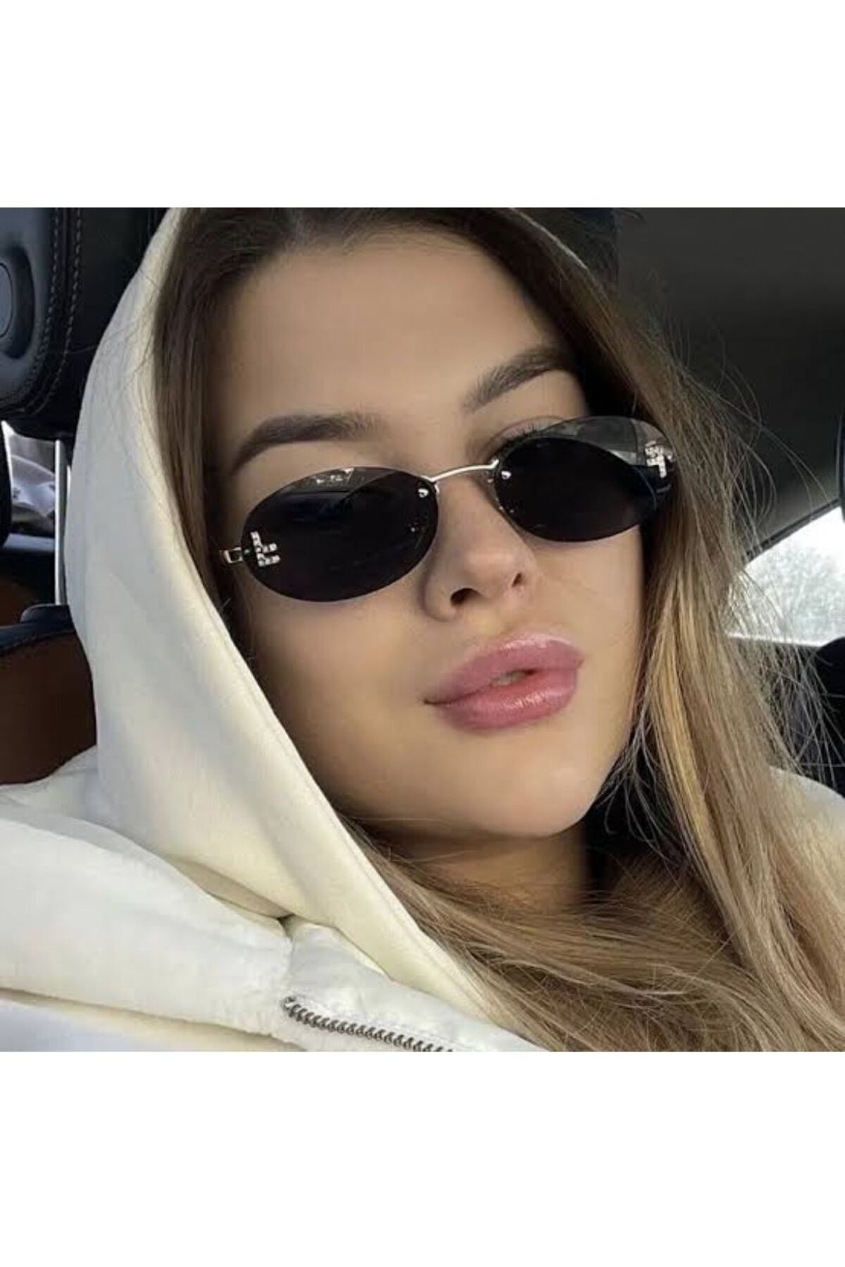 Byc polo Fadi Gold Sap Çerçevesiz Polarize Cam Unisex Şik Güneş Gözlüğü - Görsel 3