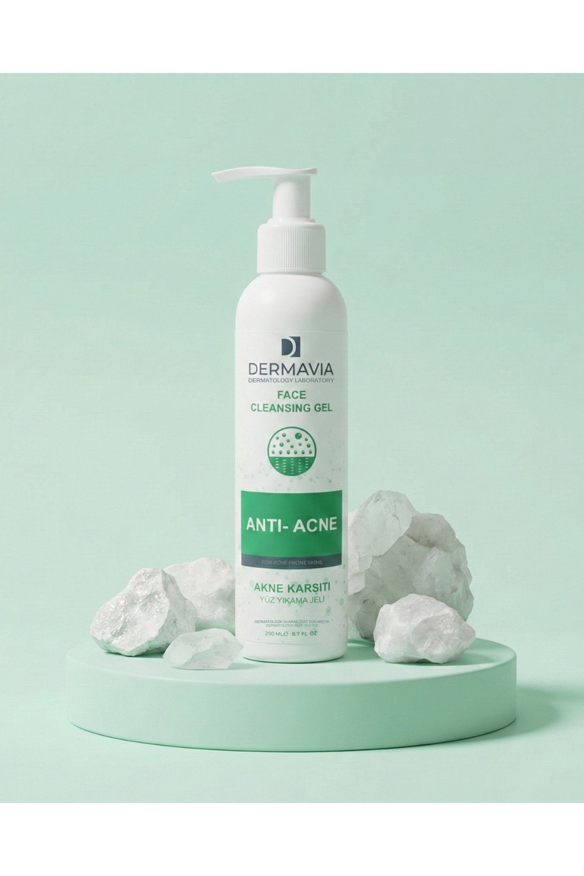 Dermavia Akne Karşıtı Yüz Yıkama Jeli 200 ml - Salisilik Asit & Zinc PCA ile Cilt Temizliği - Görsel 2