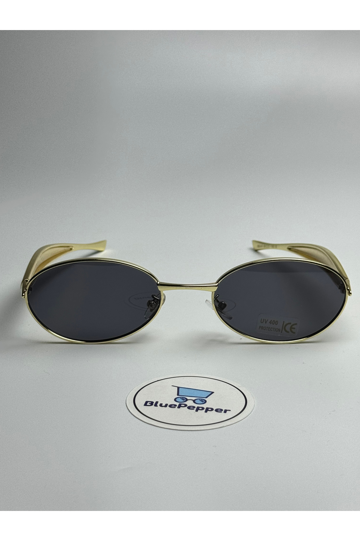BluePepper Botela v2 | Güneş Gözlüğü Gold Çerçeve Siyah Cam Renk 57-21-140 - Görsel 2
