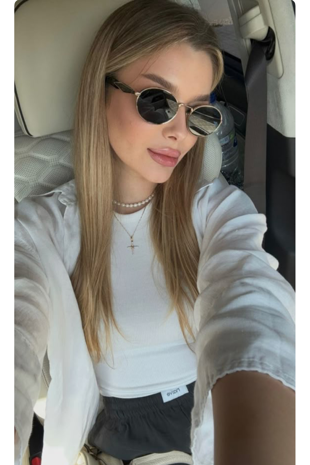 funeyes Paris Pr Oval Metal Elips Uv400 Lüx Gold Güneş Gözlüğü - Görsel 2