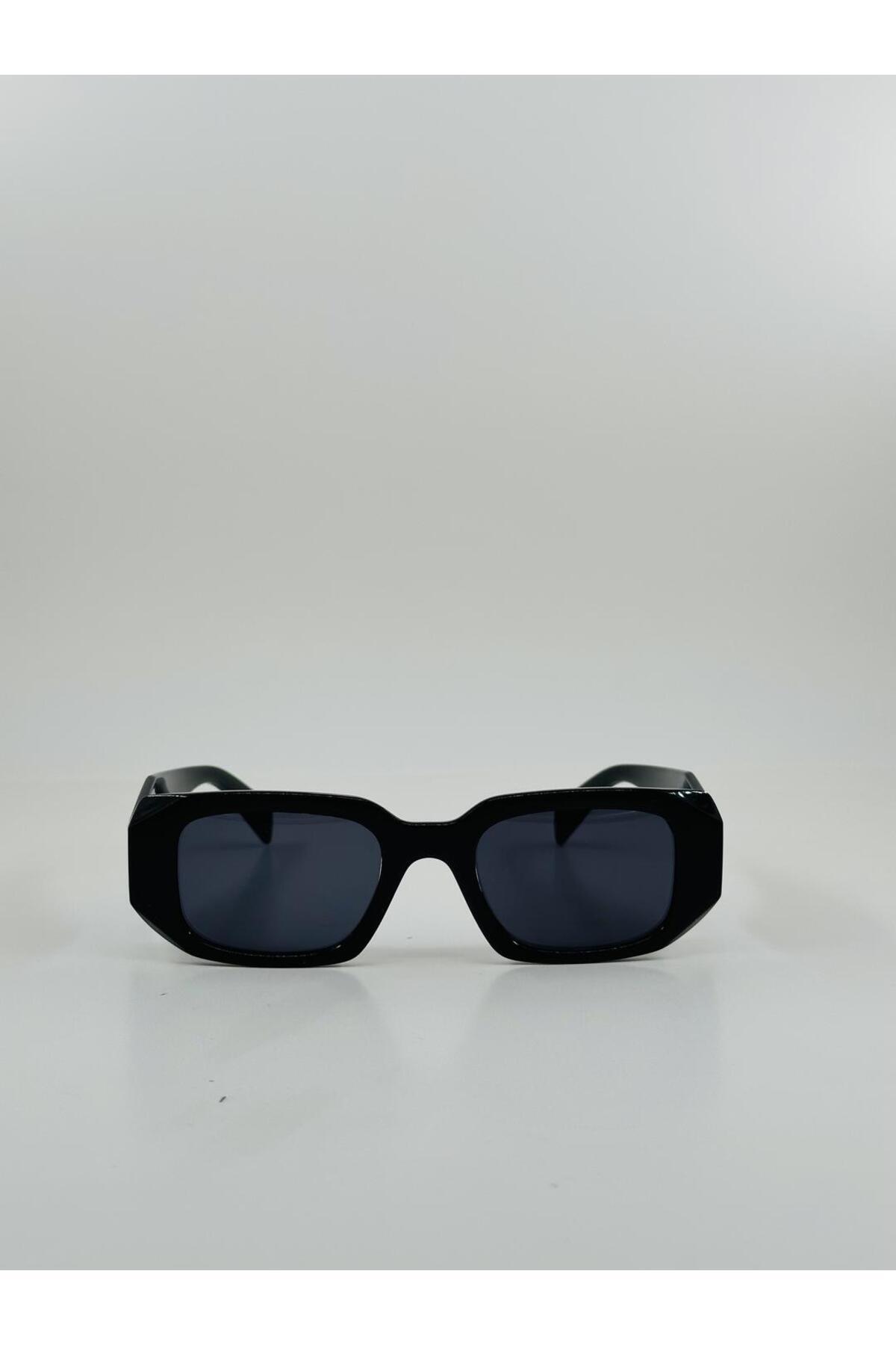 GlimmerGroove Unisex Dikdörtgen Güneş Gözlüğü Kadın & Erkek Uv400 Cam - Görsel 3