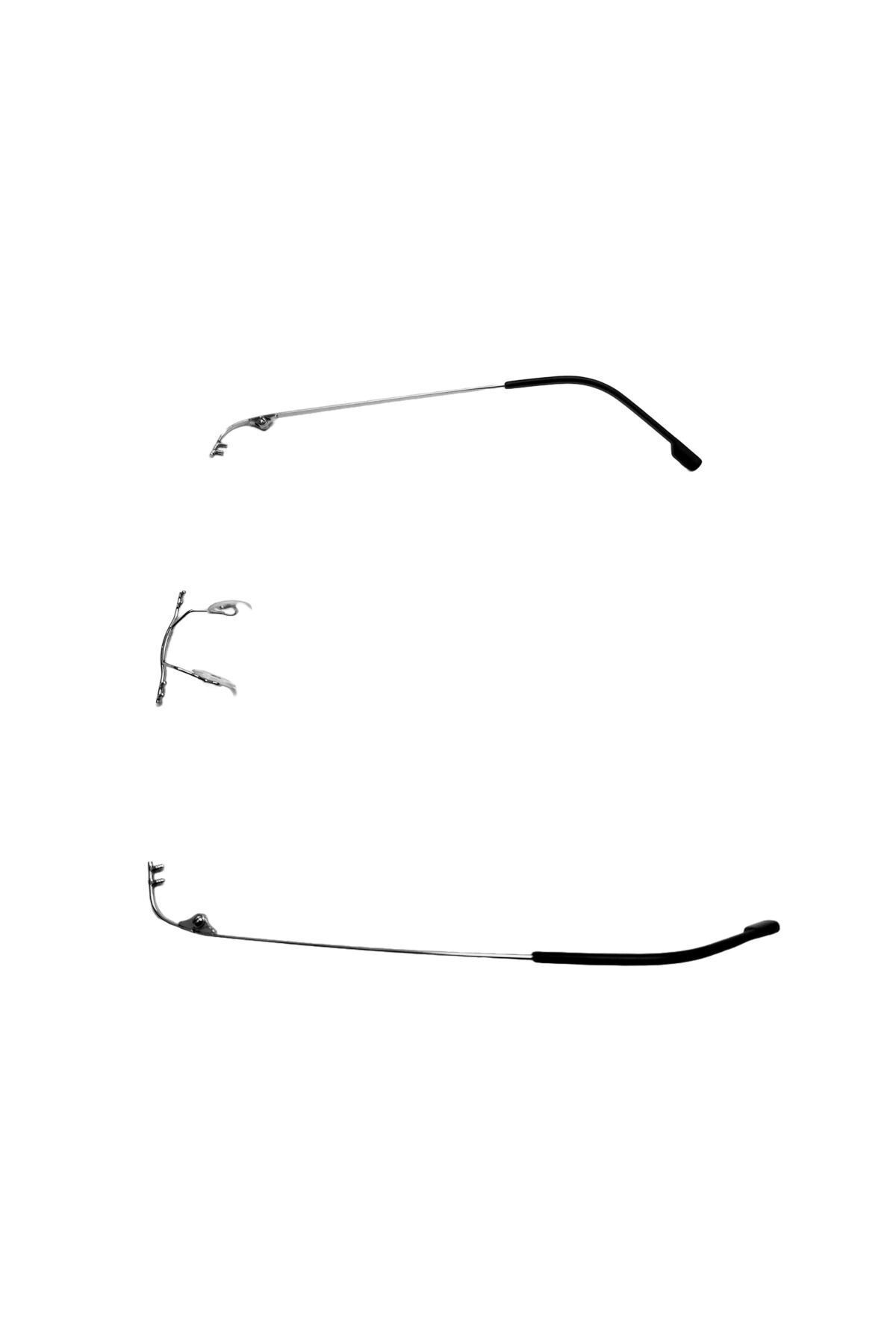 EYM Titanyum Gözlük Çerçevesi Menteşeli Krom Güneş Gözlüğü