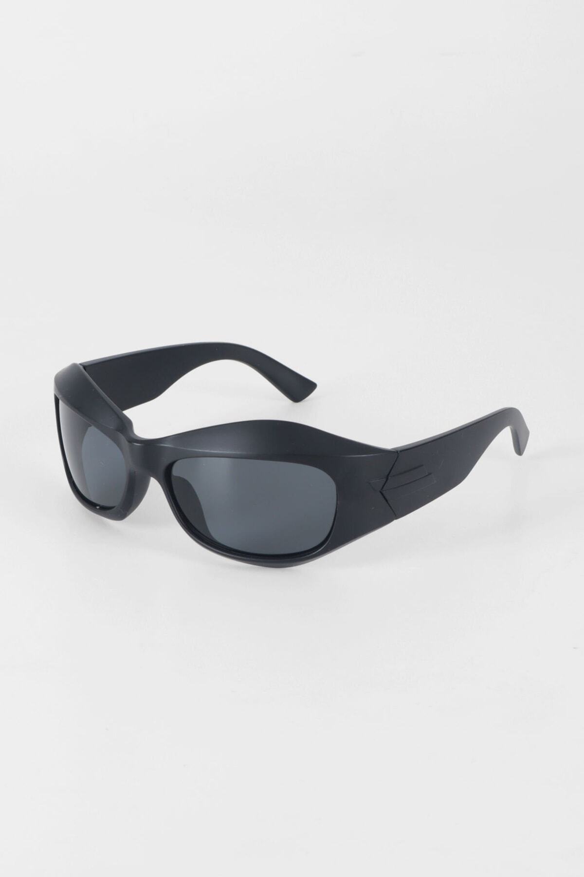 Kapin Bats Retro Oval Güneş Gözlüğü - Mat Siyah - Görsel 2