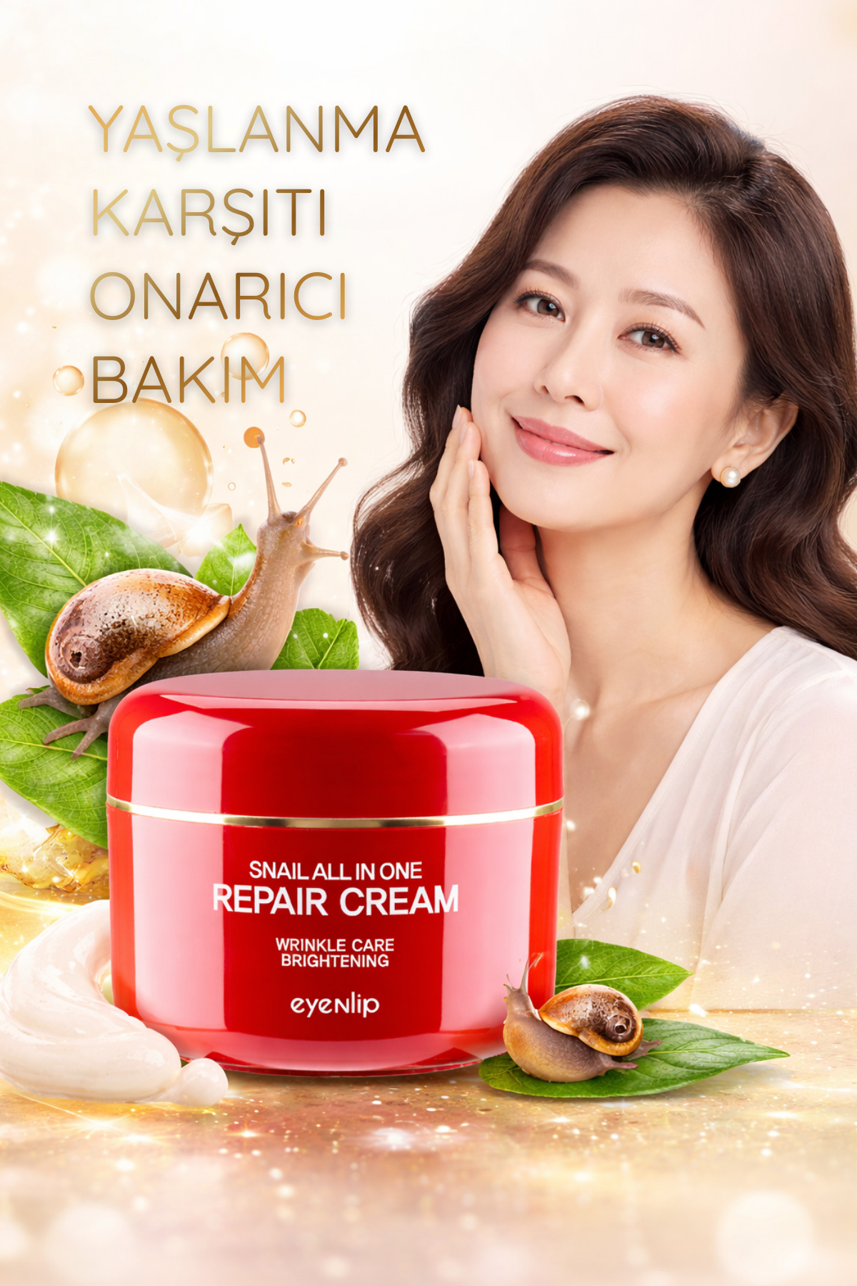 Eyenlip Beauty Salyangoz Mukus Özlü Hepsi Bir Arada Onarıcı Krem 100 ml - Görsel 3