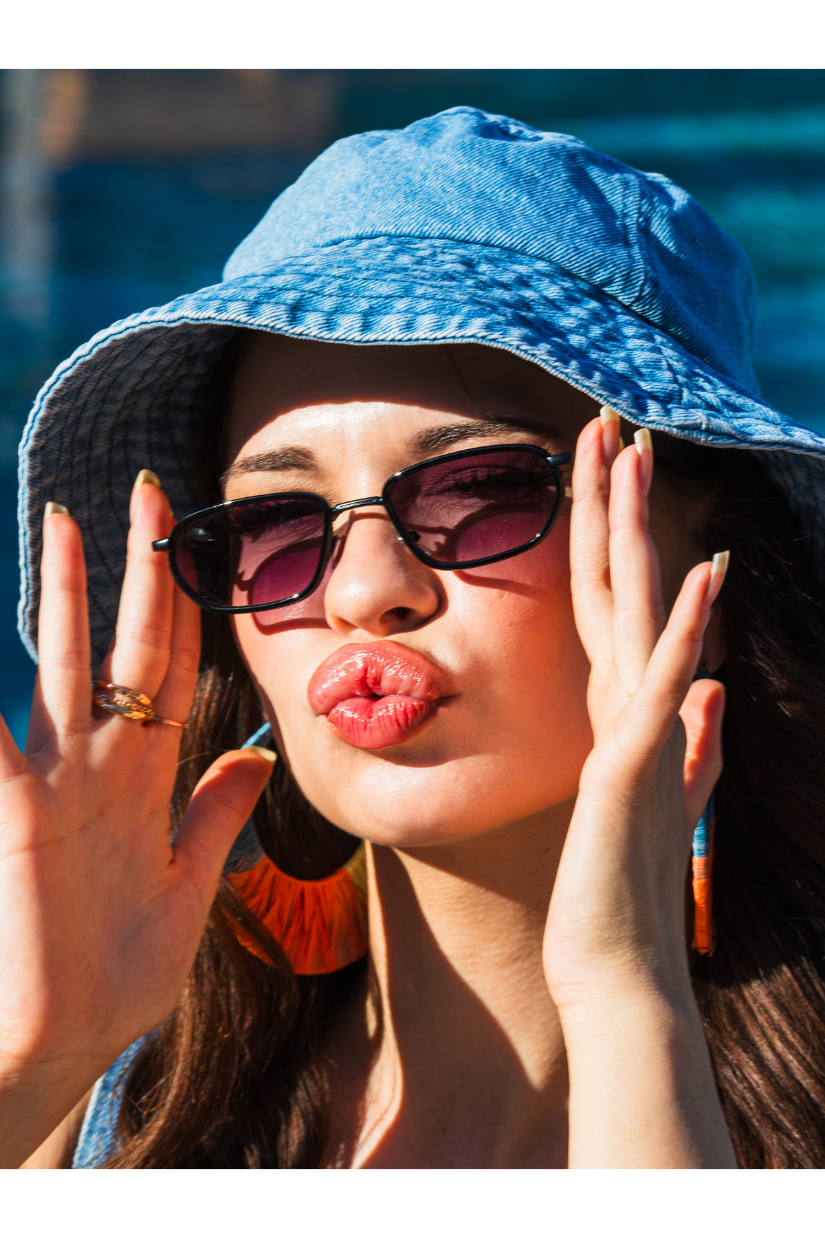 Angel Eyes Minimal Geometrik Tasarım Siyah Çerçeve Siyah Cam Güneş Gözlüğü Kadın%Erkek CE BELGELİ UV400