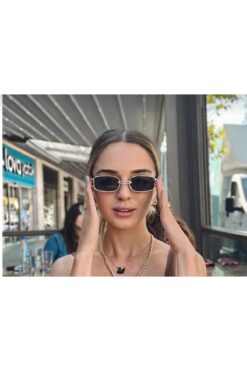 Vintage Yeni Sezon Güneş Gözlüğü (Dikdörtgen Çerçeve)