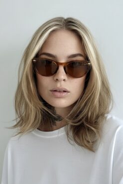 COOLANDBETTER Nina Özel Desenli Cat Eye Güneş Gözlüğü