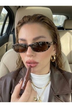 Goldmine Bella Vintage Cat Eye Güneş Gözlüğü Leopar Kahverengi