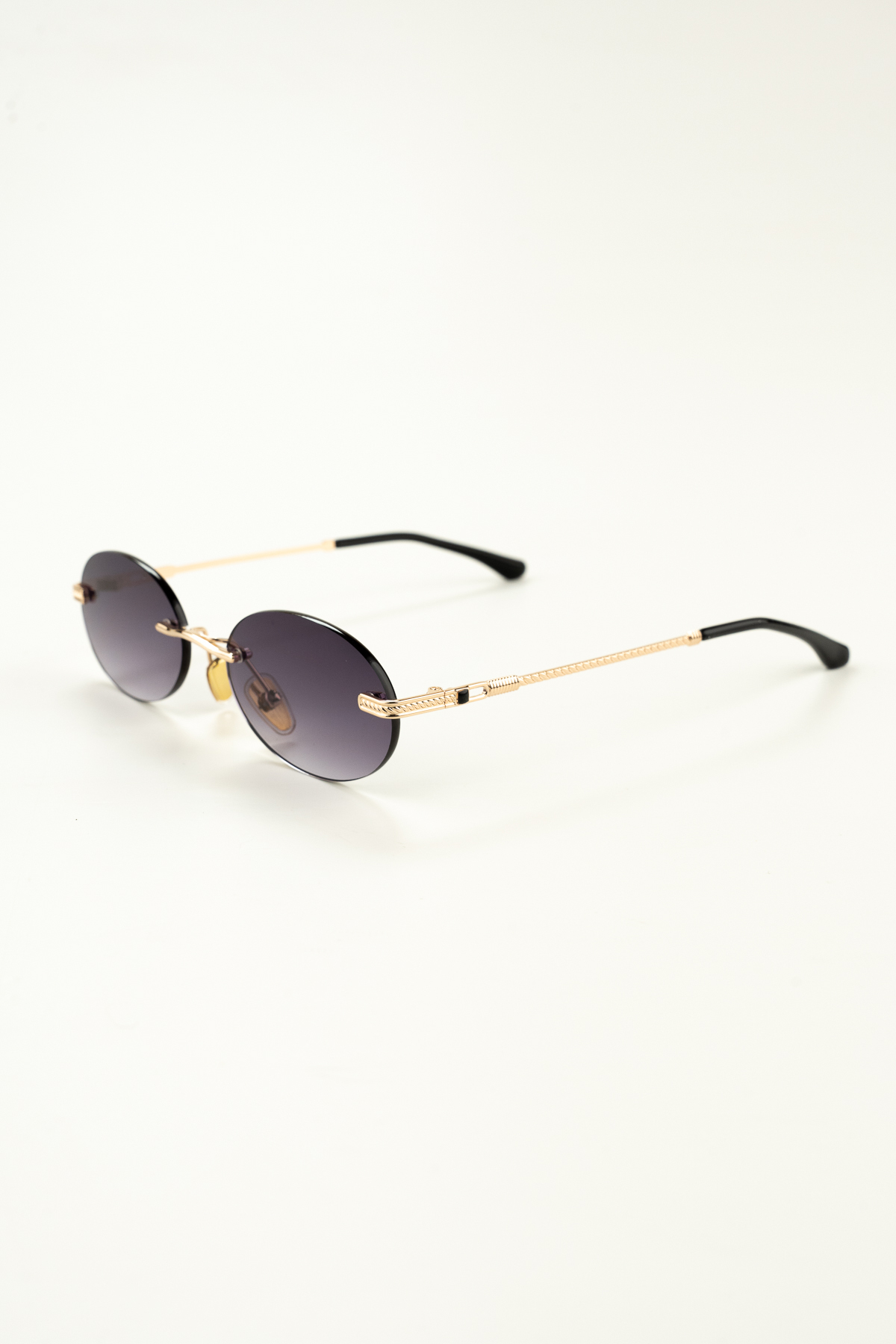 TARSS Merlin Oval Çerçevesiz Kadın Güneş Gözlüğü | Şık Retro - Görsel 3