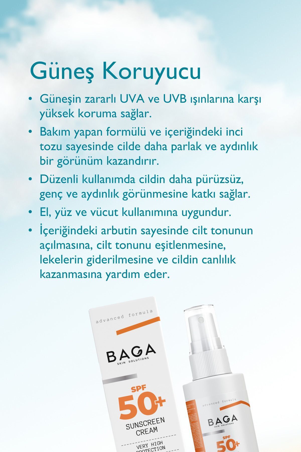 Baga Güneş Koruyucu Krem Spf+ - Görsel 3