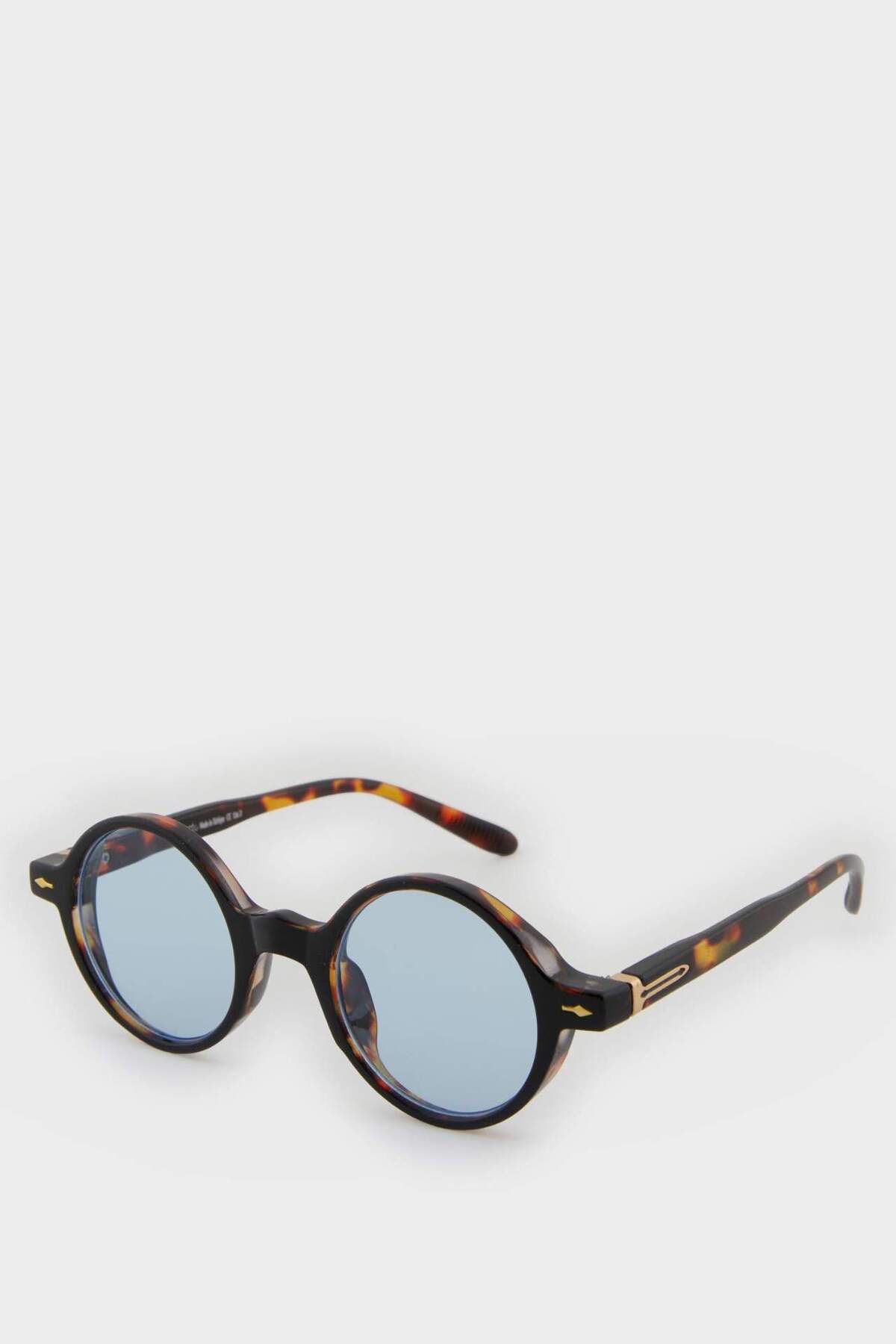 DeFacto Kadın Yuvarlak Şeffaf Plastik Çerçeve Degrade Cam UV Güneş Gözlüğü F0614AXNS - Görsel 3