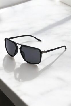 MACERATİ Porshe Unisex Siyah Damla Çerçeve Polarize Güneş Gözlüğü