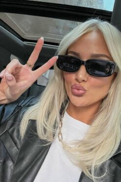 Goldmine Vintage Chunky Güneş Gözlüğü Unisex Siyah