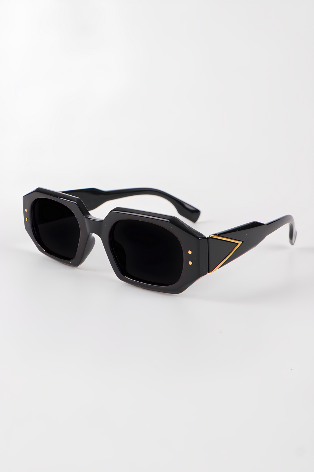 MACERATİ Baccur Unisex Gri Duman Vintage Dikdörtgen Yeni Sezon Güneş Gözlüğü - Görsel 2