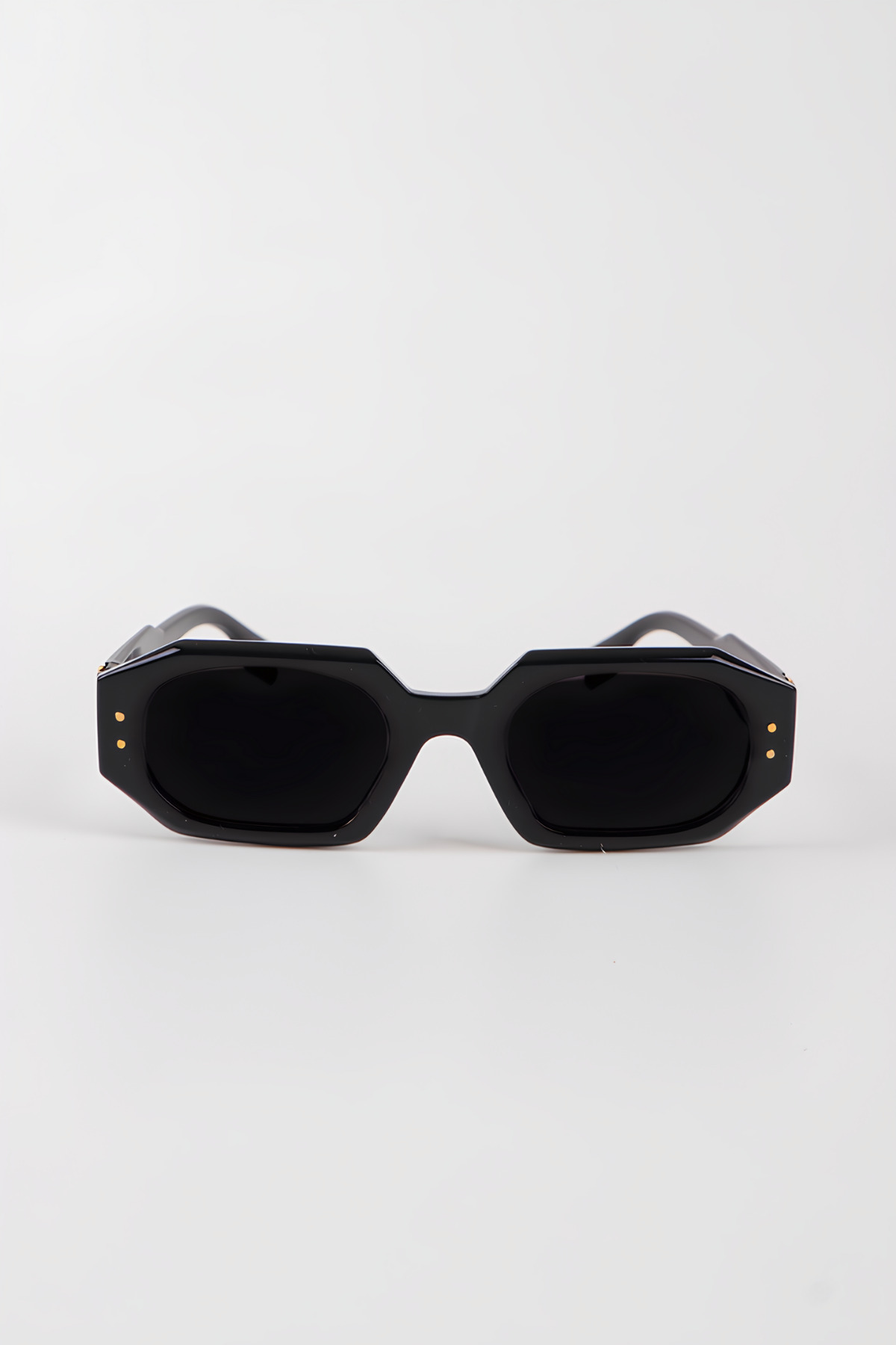 MACERATİ Baccur Unisex Gri Duman Vintage Dikdörtgen Yeni Sezon Güneş Gözlüğü - Görsel 3