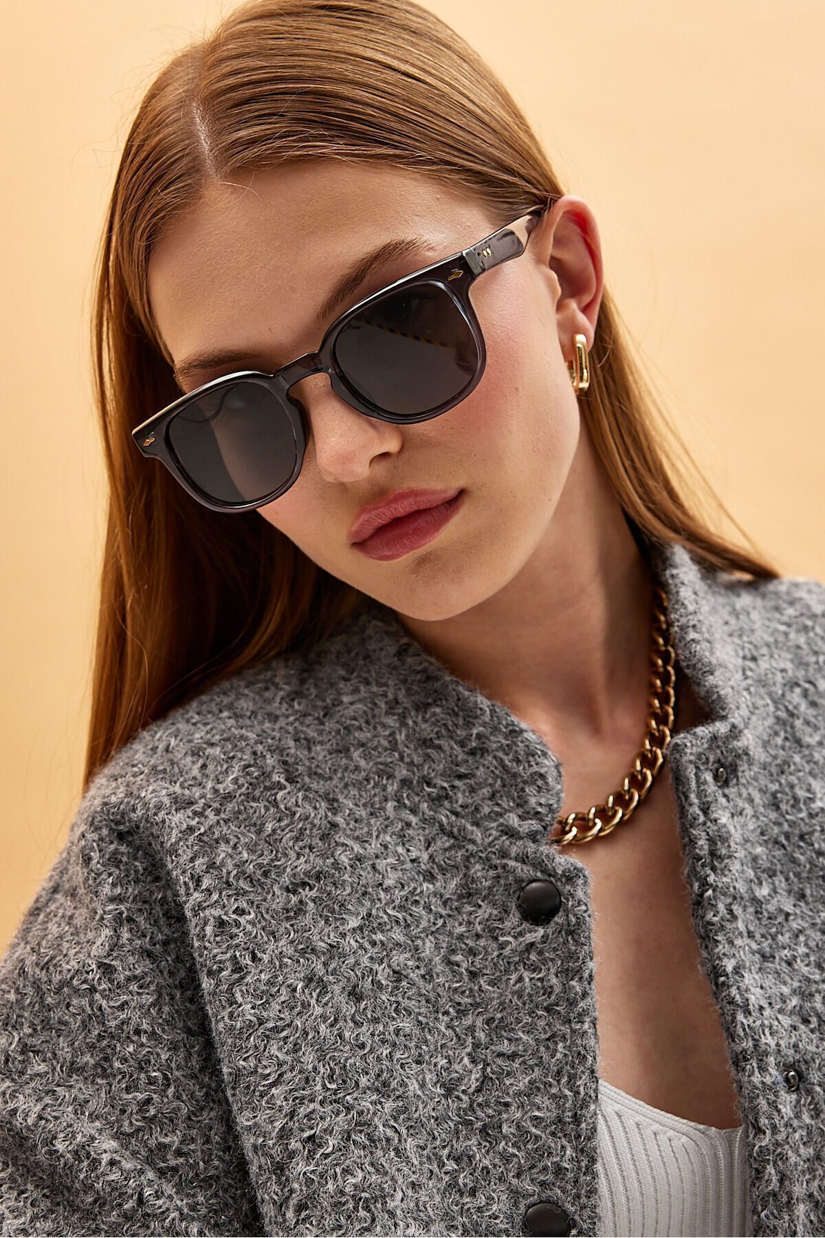 ModaLucci Duman Renk Trend Ünisex Güneş Gözlüğü - Görsel 2