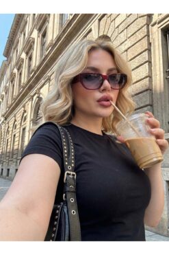 Goldmine Kadın Voggio Güneş Gözlüğü UV400 Bordo Lila