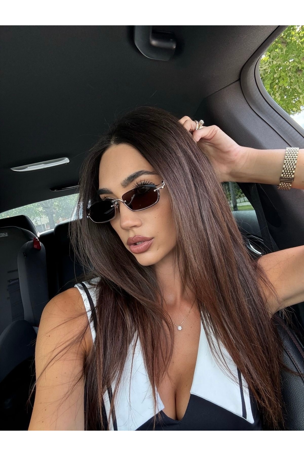 LOOKUP NEW GÜNEŞ GÖZLÜĞÜ YENİ SEZON MODA UV400 KORUMALI ÜST KALİTE ORGANİK CAM KARARMAZ SAĞLAM ÇERÇEVE SAP - Görsel 3