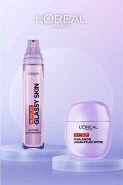 L'Oreal Paris 2'li Glassy Girl Nemlendirici&Koruyucu İkili: Yüz Güneş Kremi&Nemlendirici Cam Cilt Etkili Yüz Kremi