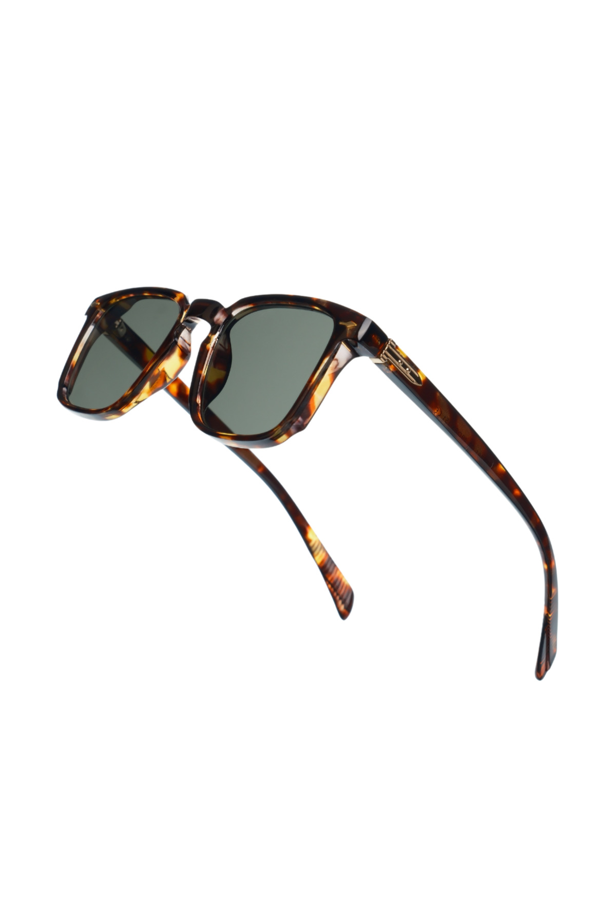 WATCHOFROYAL Royal Eyewear Re981 Yeşil leopar Güneş Gözlüğü