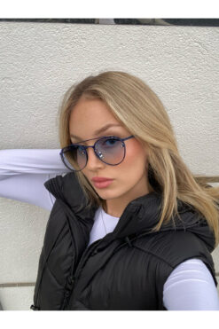 Angel Eyes Kadın Güneş Gözlüğü Damla Tasarım Mavi Çerçeve Mavi Cam