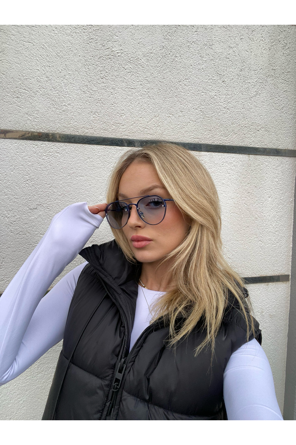 Angel Eyes Kadın Güneş Gözlüğü Damla Tasarım Mavi Çerçeve Mavi Cam - Görsel 2