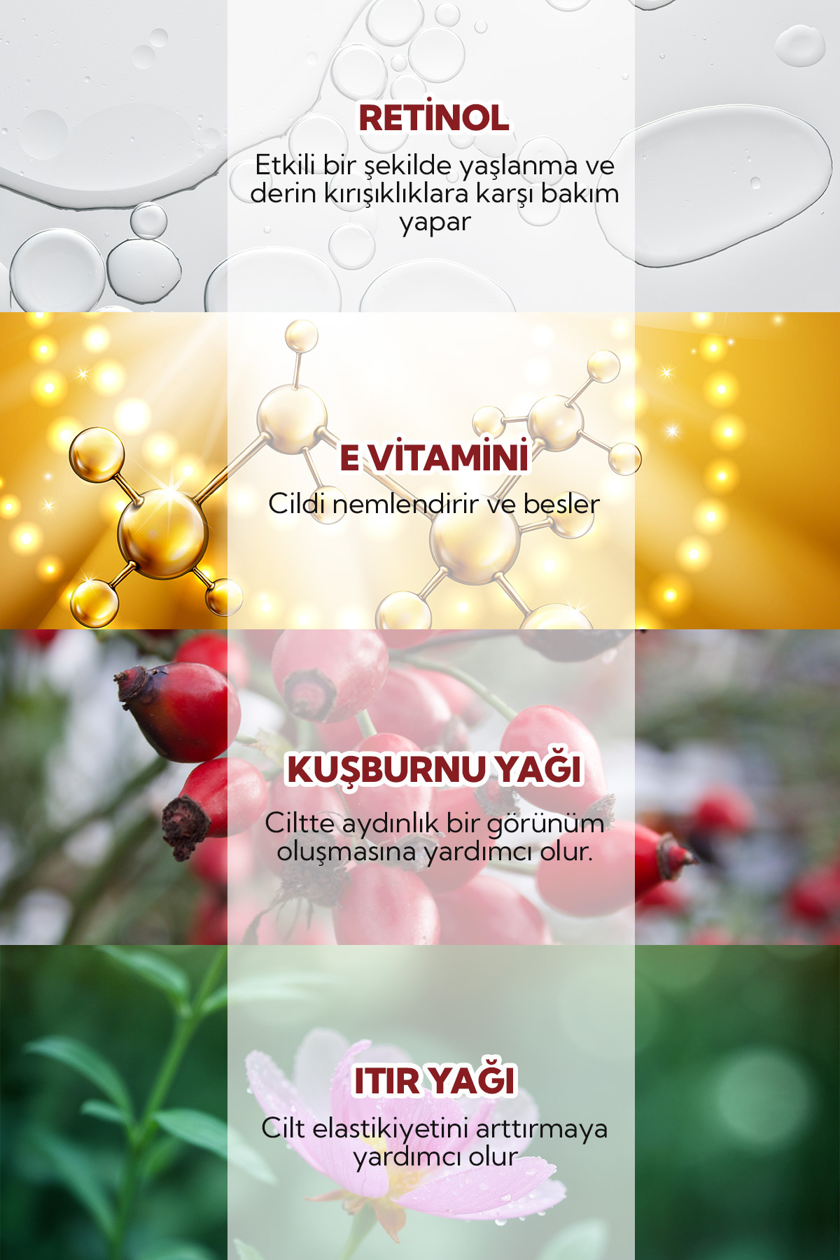 From Natura Yenileyici Yaşlanma Karşıtı Retinol Gece Serumu 30 ml - Görsel 3