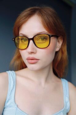 Bilge Karga Louis Brown Yellow Güneş Gözlüğü