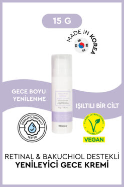 Bibimcos Retinal Ve Bakuchiol Destekli Yenileyici Gece Kremi 15g