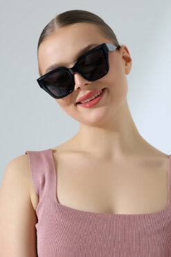 Lozzo Kadın Cat Eyes Siyah UV400 Güneş Gözlüğü 23031 c2